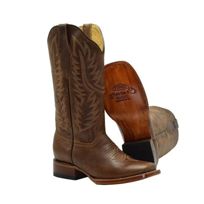 Botas de Cuero Original Horma Rodeo para Mujer Color Cafe JB-16-10C 4   - from alligatorwarehouse.com