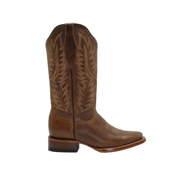 Botas de Cuero Original Horma Rodeo para Mujer Color Cafe JB-16-10C