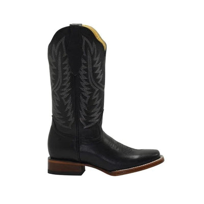Botas de Cuero Original Horma Rodeo para Mujer Color Negro JB-16-10N 3   - from alligatorwarehouse.com