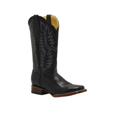 Botas de Cuero Original Horma Rodeo para Mujer Color Negro JB-16-10N 1   - from alligatorwarehouse.com