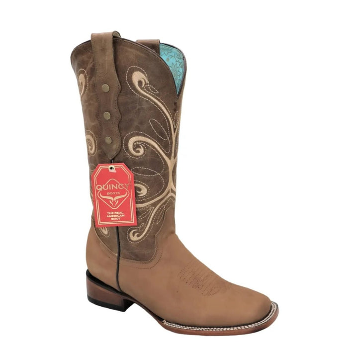Botas de Cuero Original para Mujer en Horma Rodeo Color Tan
