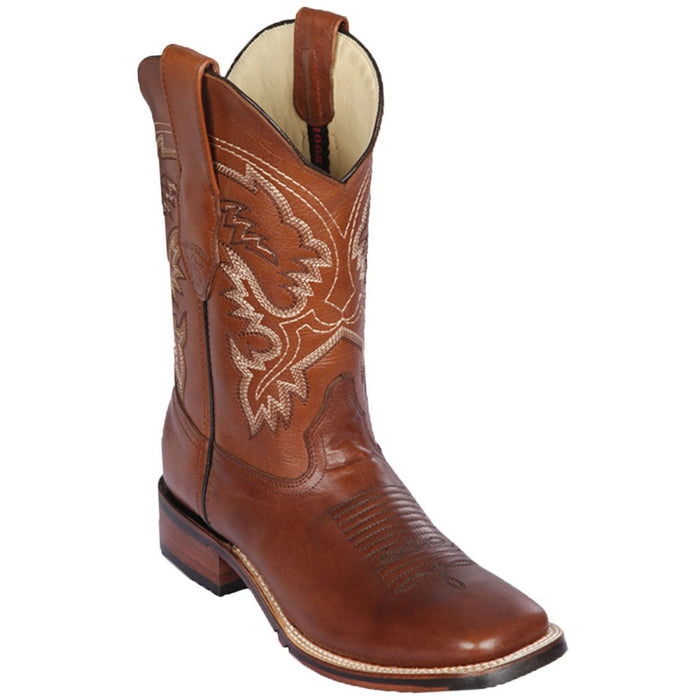 Botas de Cuero Punta Ancha Pull Up - Los Altos Boots