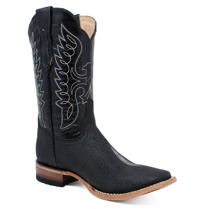 Botas de Mantarraya PS Grabada Horma Rodeo Cuadrada 1   - from alligatorwarehouse.com