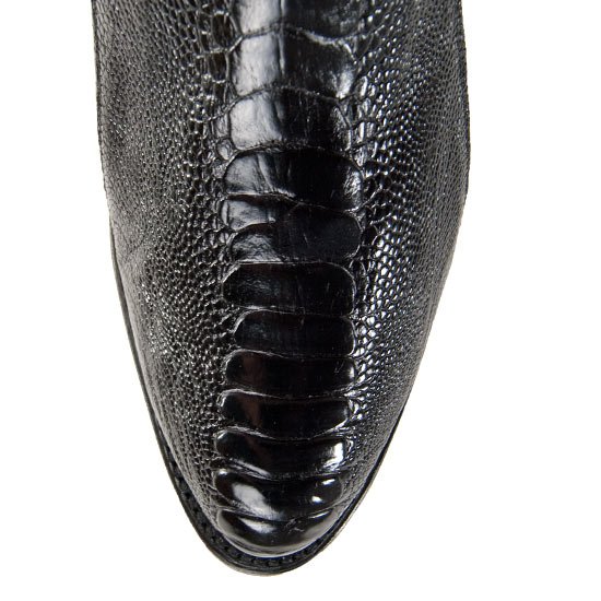 Botas de Pata de Avestruz Punta Oval Color Negro LAB-650505 3 LAB-650505-060  - from alligatorwarehouse.com