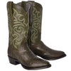 Botas de Pata de Avestruz Punta Oval Color Verde Olivo LAB-650545 4 LAB-650545-060  - from alligatorwarehouse.com