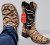 Botas de Pescado Africano Grabado Horma Rodeo Cuadrada 4   - from alligatorwarehouse.com