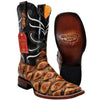 Botas de Pescado Africano Grabado Horma Rodeo Cuadrada 2   - from alligatorwarehouse.com