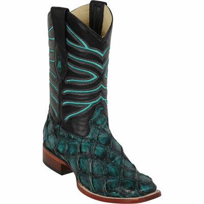 Botas de Pescado Pirarucu Original en Horma Rodeo Cuadrada 4 LAB-8221018.060  - from alligatorwarehouse.com