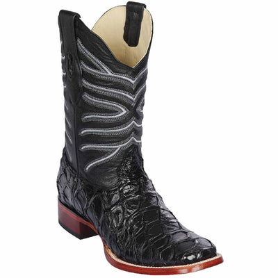 Botas de Pescado Pirarucu Original en Horma Rodeo Cuadrada 3 LAB-8221018.060  - from alligatorwarehouse.com