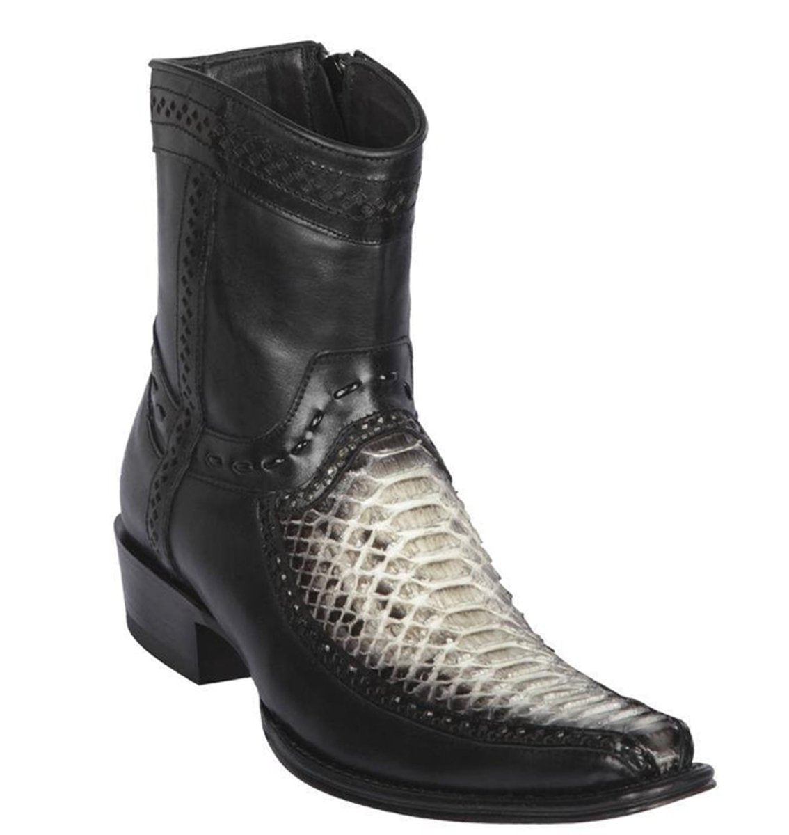 Botas de Piton con Venado Cortas Punta Europea LAB-76BF5749 1 LAB-76BF5749-060  - from alligatorwarehouse.com