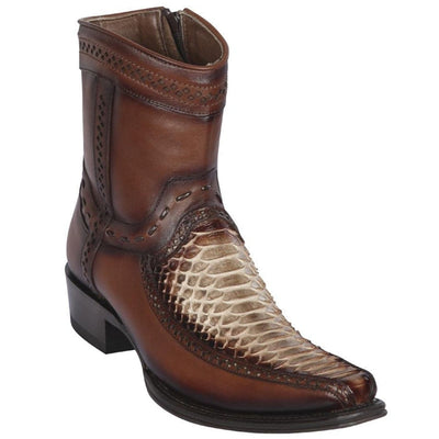 Botas de Piton con Venado Cortas Punta Europea LAB-76BF5785 1 LAB-76BF5785-060  - from alligatorwarehouse.com