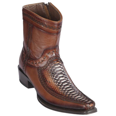 Botas de Piton con Venado Cortas Punta Europea LAB-76BF5788 1 LAB-76BF5788-060  - from alligatorwarehouse.com