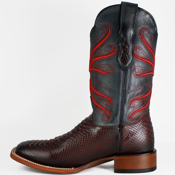 Botas de Piton Grabado Horma Rodeo Cuadrada 2   - from alligatorwarehouse.com