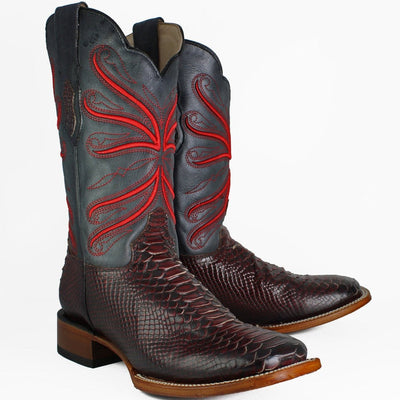 Botas de Piton Grabado Horma Rodeo Cuadrada 6   - from alligatorwarehouse.com