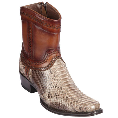 Botas de Piton Original Punta Europea Cuadrada Cafe Rustico 76B5785 1 LAB-76B5785-060  - from alligatorwarehouse.com