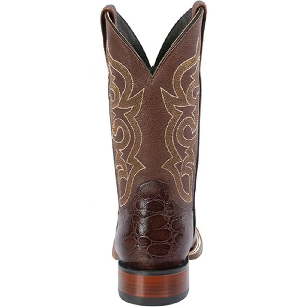 Botas de Tortuga Grabada Horma Rodeo Cuadrada