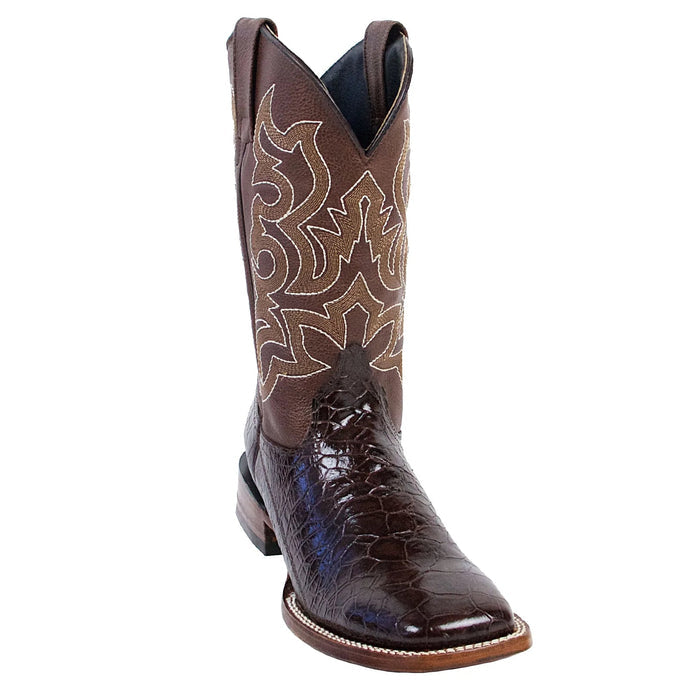 Botas de Tortuga Grabada Horma Rodeo Cuadrada
