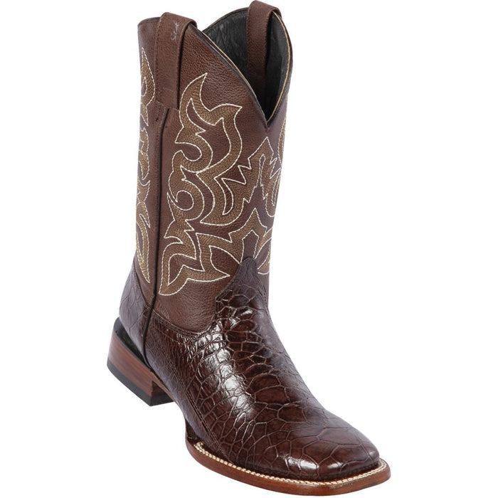 Botas de Tortuga Grabada Horma Rodeo Cuadrada