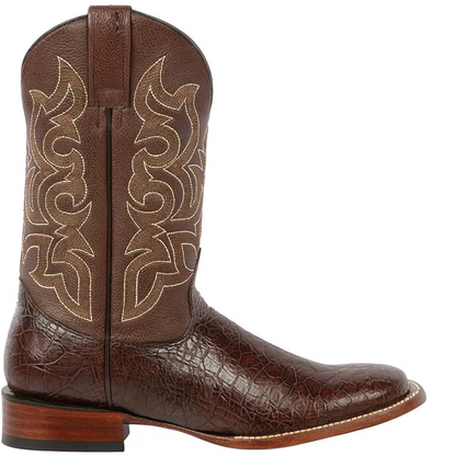 Botas de Tortuga Grabada Horma Rodeo Cuadrada