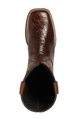 Botas de Tortuga Grabada Horma Rodeo Cuadrada