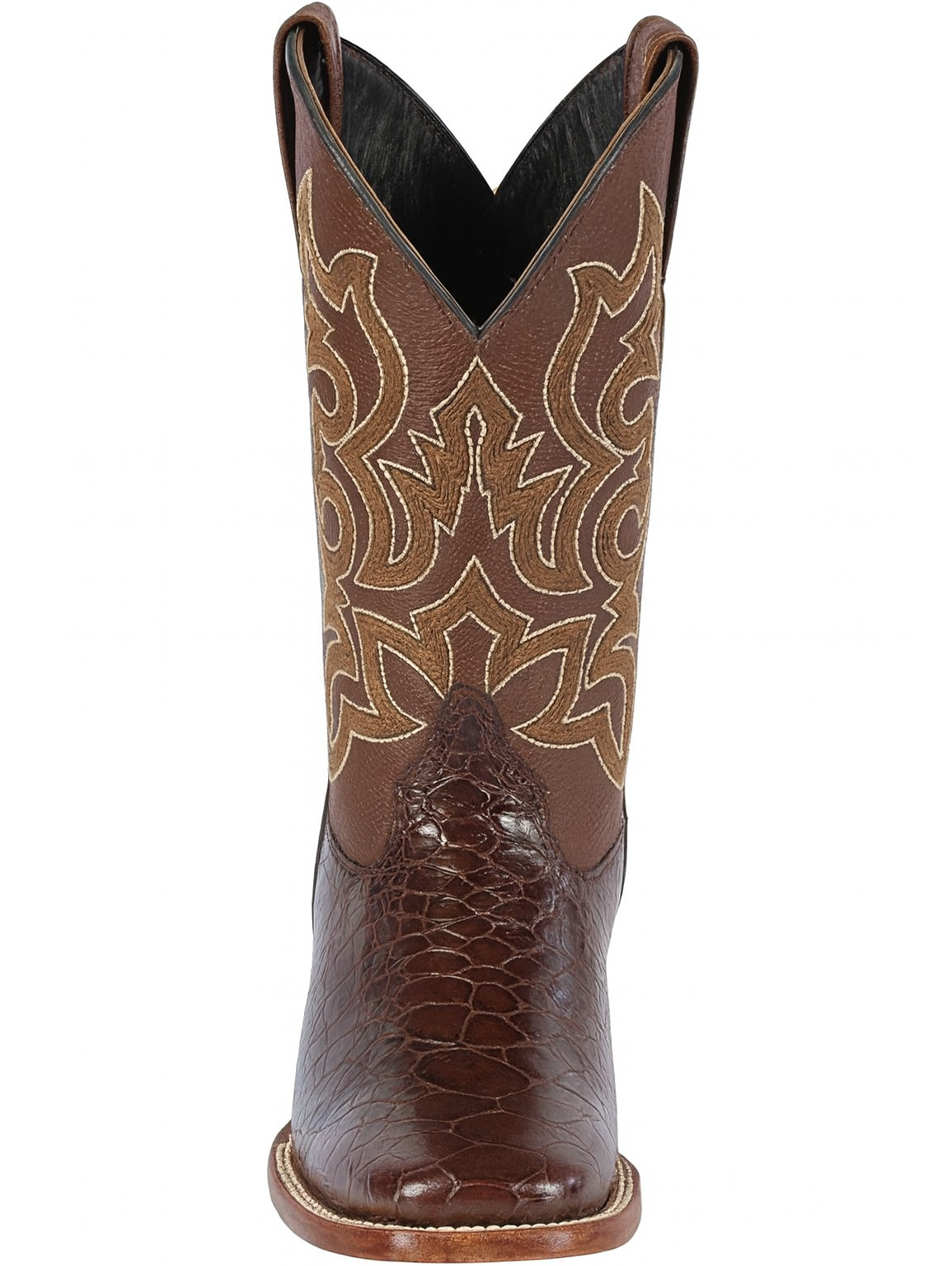 Botas de Tortuga Grabada Horma Rodeo Cuadrada