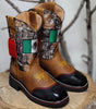 Botas de Trabajo Bandera de Mexico con Casco de Acero 6   - from alligatorwarehouse.com