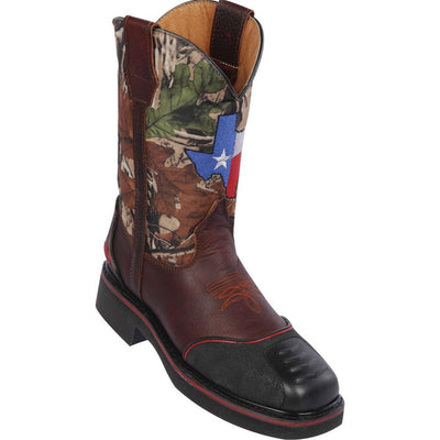 Botas de Trabajo con Bandera de Texas con Casco de Acero 1   - from alligatorwarehouse.com