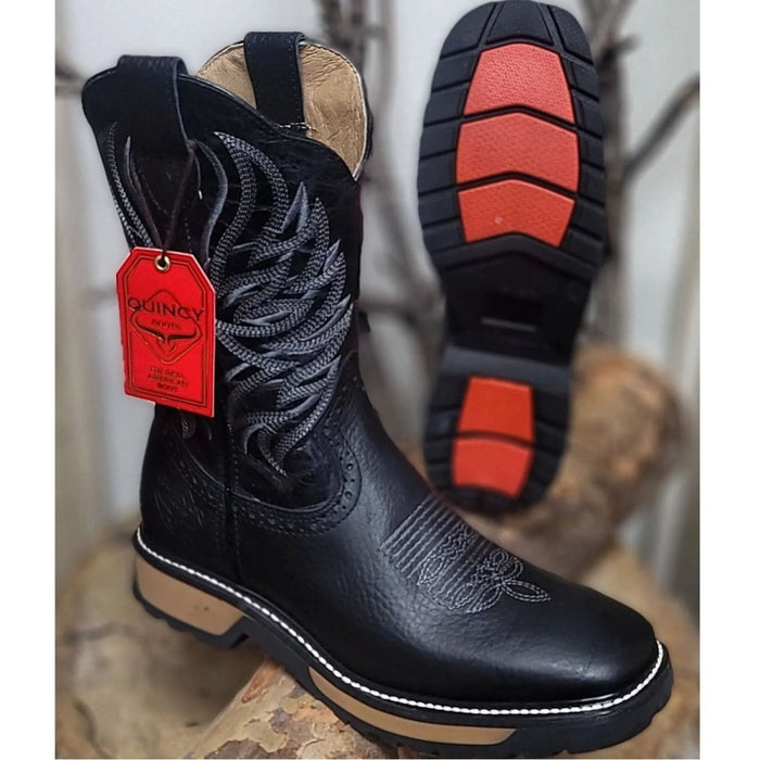 Botas de Trabajo Horma Rodeo Suela Doble Densidad Color Negro 1   - from alligatorwarehouse.com