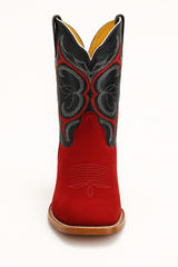 Botas de Cuero Gamuza Horma Rodeo Cuadrada