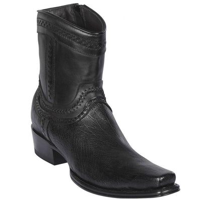 Botines de Panza de Avestruz Original Punta Europea LAB-76B9705 1 LAB-76B9705-060  - from alligatorwarehouse.com