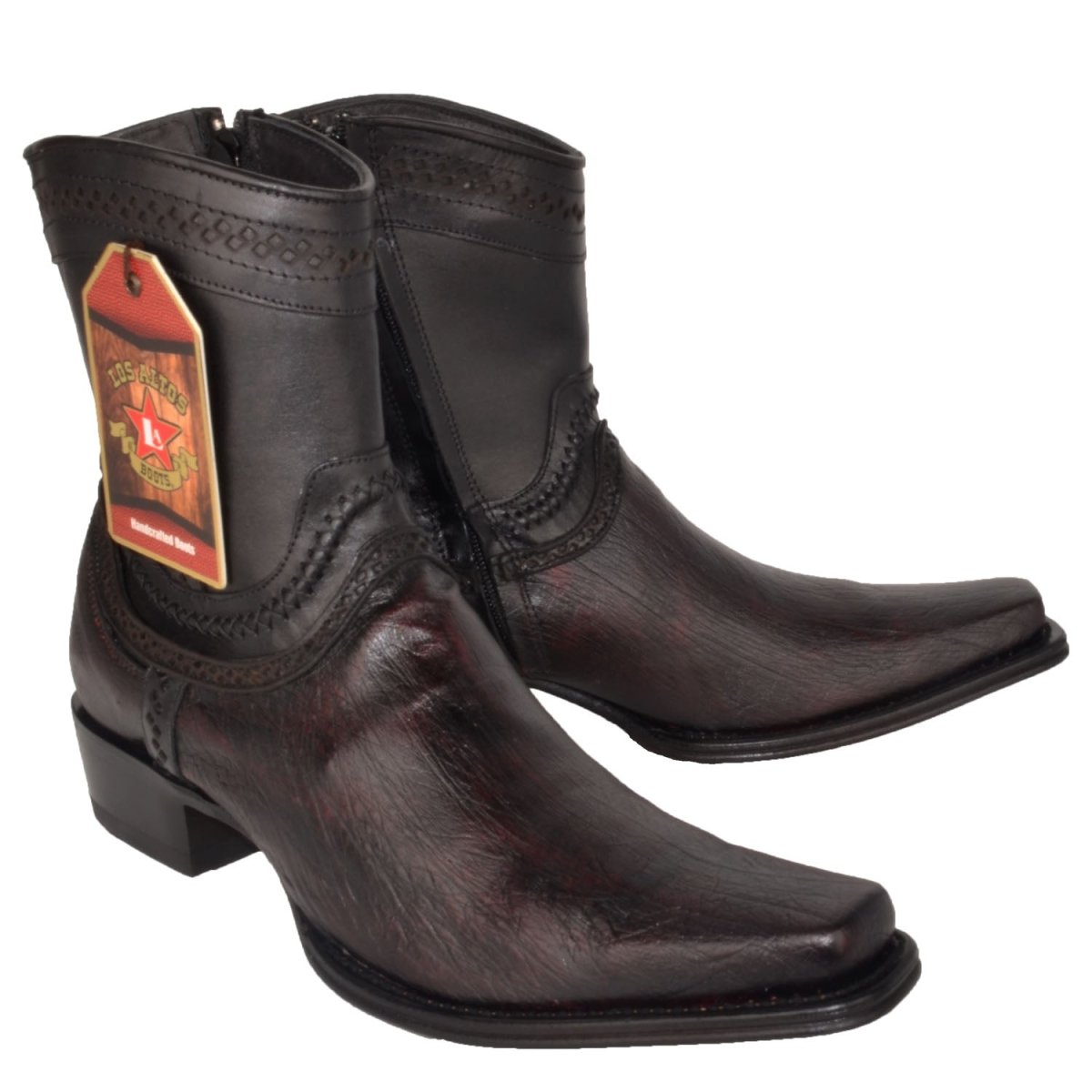 Botines de Panza de Avestruz Original Punta Europea LAB-76B9718 2 LAB-76B9718-060  - from alligatorwarehouse.com
