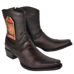 Botines de Panza de Avestruz Original Punta Europea LAB-76B9718