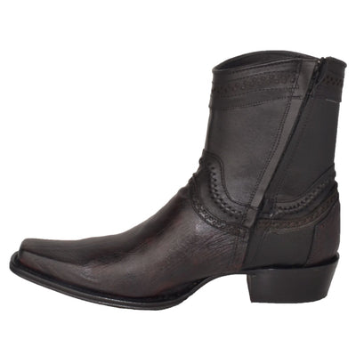 Botines de Panza de Avestruz Original Punta Europea LAB-76B9718 4 LAB-76B9718-060  - from alligatorwarehouse.com