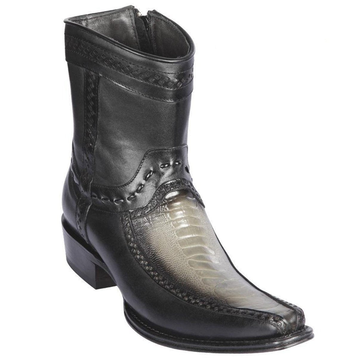 Botin Avestruz Pata con Venado Punta Europea LAB-76BF0538 1 LAB-76BF0538-060  - from alligatorwarehouse.com