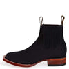 Botines Charros de Gamuza Punta Cuadrada Color Negro LAB-82B6305 3 LAB-82B6305-060  - from alligatorwarehouse.com