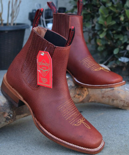 Botines Charros Quincy con Punta Cuadrada