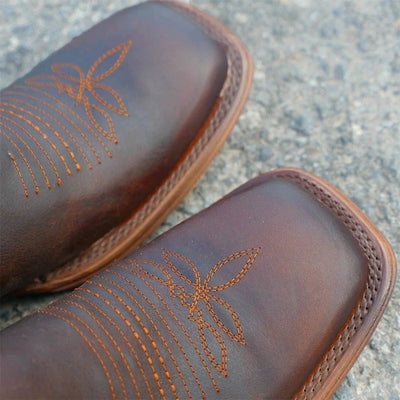 Botin Charro Quincy con Punta Cuadrada 3   - from alligatorwarehouse.com