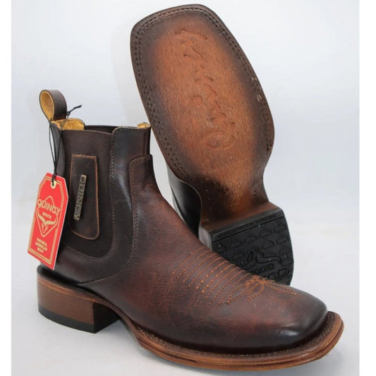 Botin Charro Quincy con Punta Cuadrada