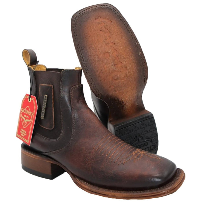 Botin Charro Quincy con Punta Cuadrada