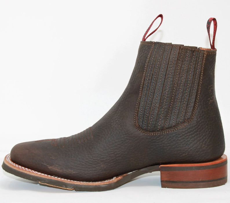 Botines Charros Quincy con Punta Cuadrada y Suela de Hule 2   - from alligatorwarehouse.com