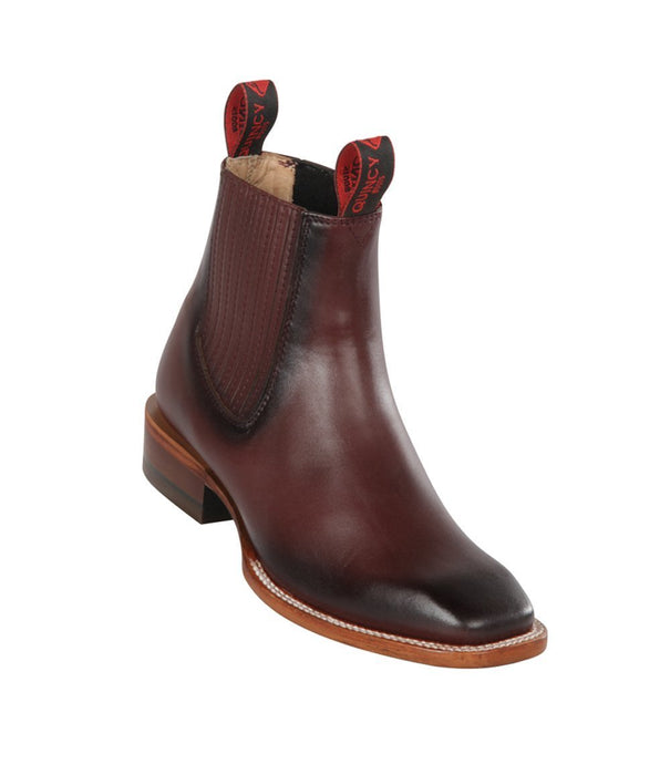 Botines Charros Quincy con Punta Cuadrada Color Vino 6   - from alligatorwarehouse.com
