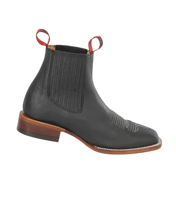 Botines Charros Quincy con Punta Cuadrada Color Negro 8   - from alligatorwarehouse.com