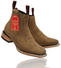 Botin Charro Quincy de Cuero con Punta Cuadrada Papaya 2   - from alligatorwarehouse.com