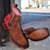 Botines Charros Quincy de Gamuza (Nobuck) Punta Cuadrada 2   - from alligatorwarehouse.com