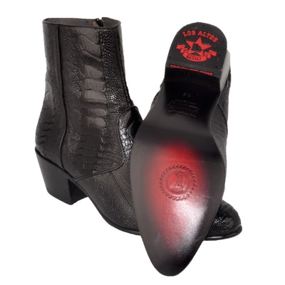 Botines Piel Avestruz Pata Horma Puntal LAB-630505 6 LAB-630505-060  - from alligatorwarehouse.com