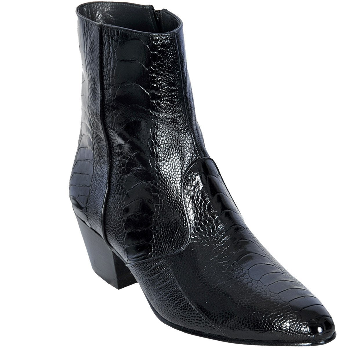 Botines Piel Avestruz Pata Horma Puntal LAB-630505