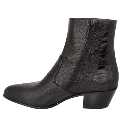 Botines Piel Avestruz Pata Horma Puntal LAB-630505 9 LAB-630505-060  - from alligatorwarehouse.com