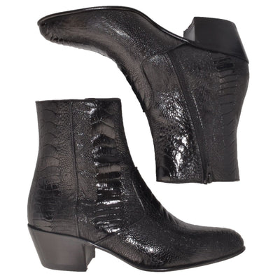 Botines Piel Avestruz Pata Horma Puntal LAB-630505 3 LAB-630505-060  - from alligatorwarehouse.com