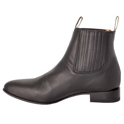 Botines Charros de Piel de Venado Original Color Negro LAB-615105 4 LAB-615105-060  - from alligatorwarehouse.com