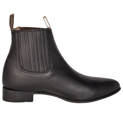 Botines Charros de Piel de Venado Original Color Negro LAB-615105 3 LAB-615105-060  - from alligatorwarehouse.com